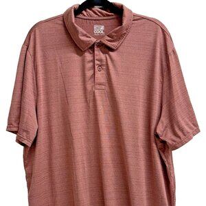 32° Cool Mens Polo Shirt Size XXL Dusty Rose Mauve Short Sleeve Golf Casual